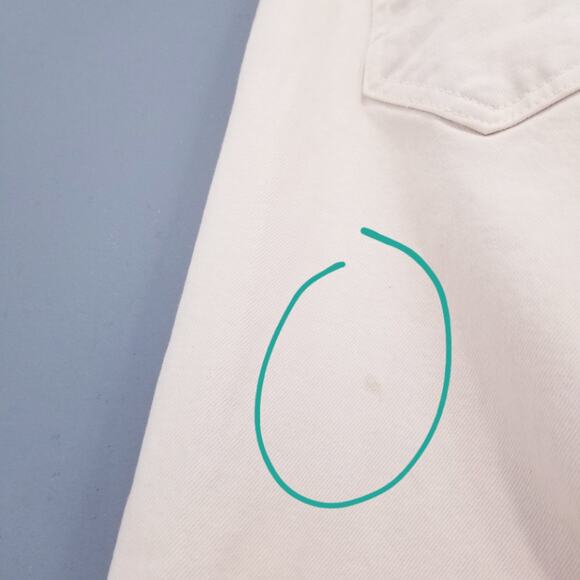 AMO Jeans Bella Vintage White Frayed Hem High Rise Denim - Picture 8 of 14